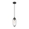 Z-Lite Arden Pendant, 1-Light, 4.5 In.W x 12 In.H, Matte Black/Clear 651P-MB - alternate 5